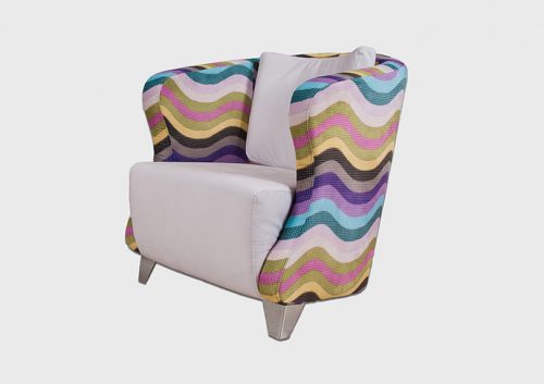 armchair with colors