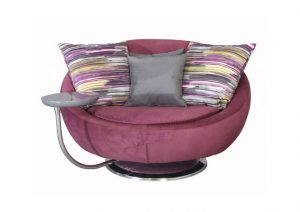 armchair with table